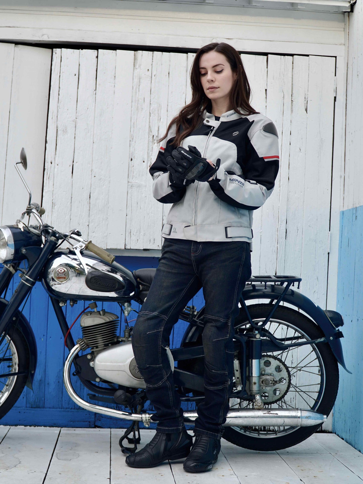 KOMINE JK-1573 Protective Carbon Mesh Jacket
