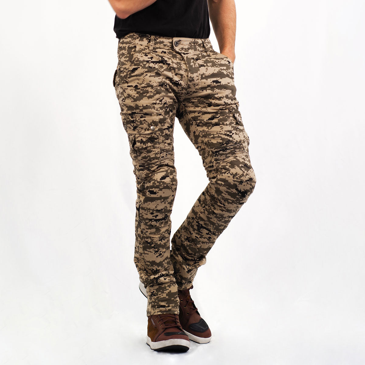KOMINE PK-7443 Protective Riding Cotton Cargo Pants
