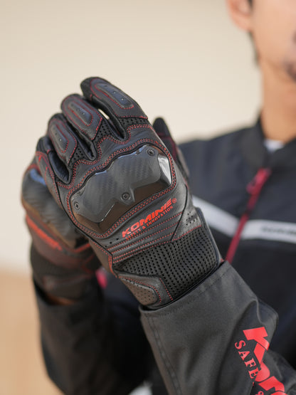 KOMINE GK-267 Shot Gun Mesh Gloves
