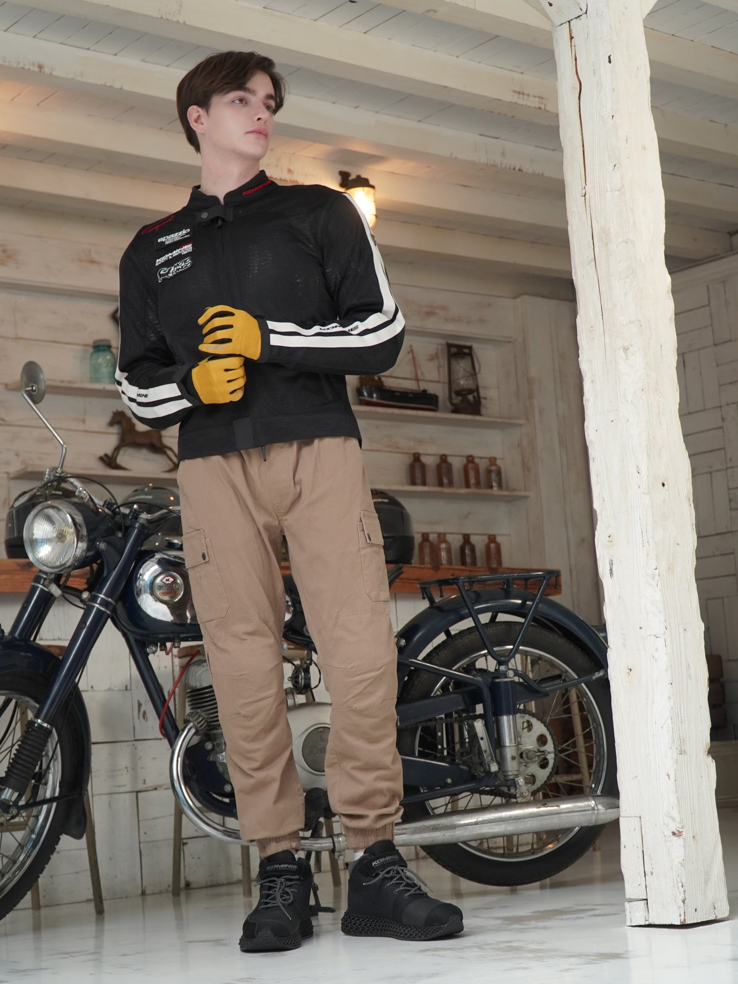KOMINE GK-261 Ride Mesh Gloves - GT